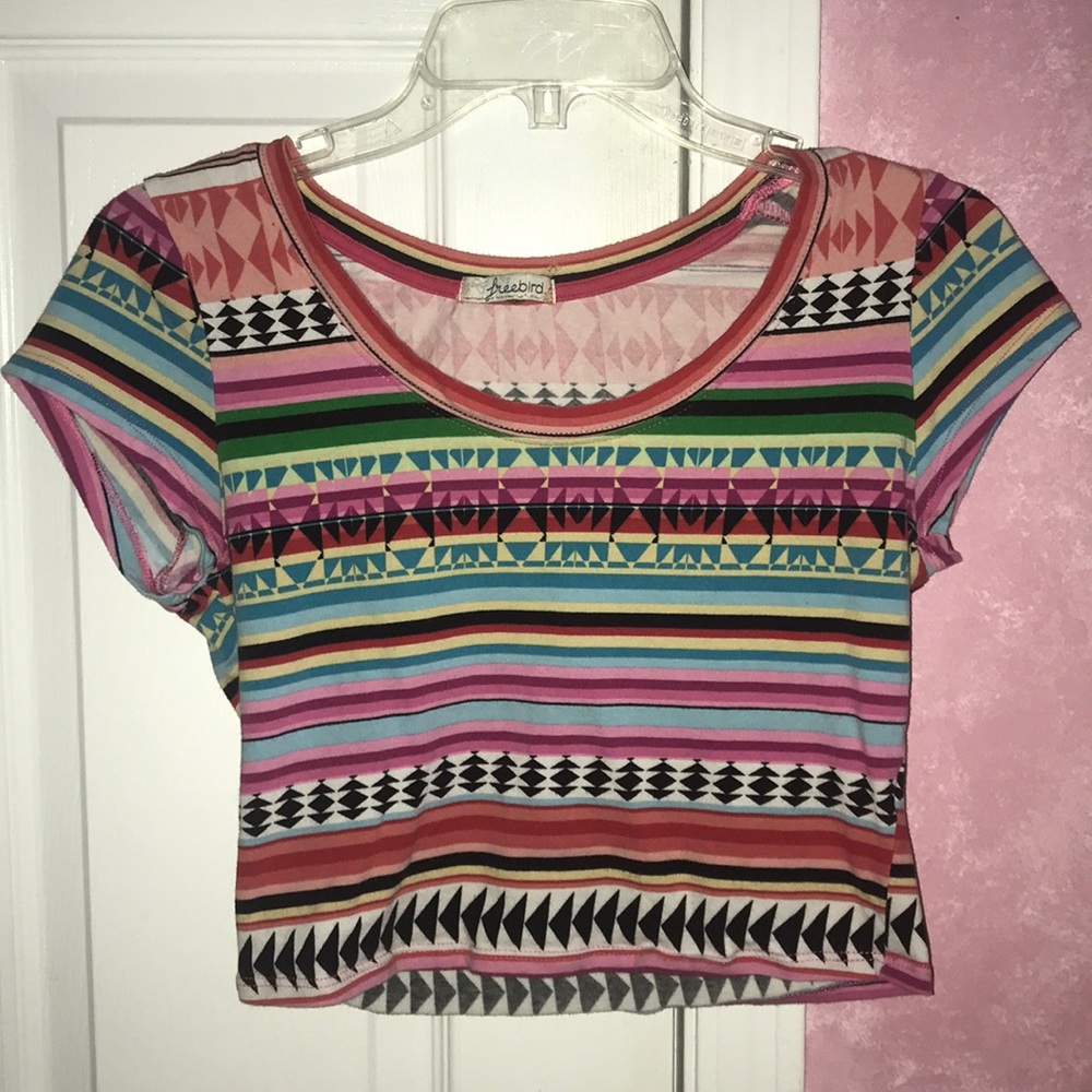 Tribal crop top